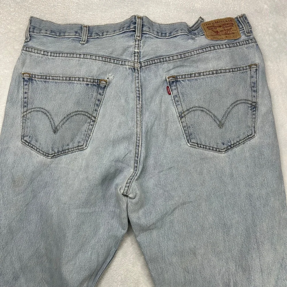 Levi's 550 Relaxed Fit Jeans Men's Denim Pockets High Rise‎ Straight - 38X32
